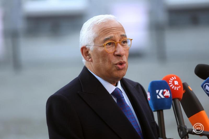 EU-csúcs - António Costa: Azért gyűltünk össze, hogy kifejezzük támogatásunkat Ukrajna számára, célunk pedig egy átfogó, igazságos és tartós béke megvalósítása.